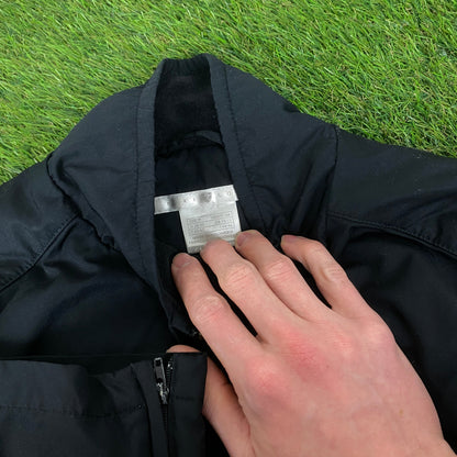 00s Nike Golf Windbreaker Jacket + Joggers Set Black Medium