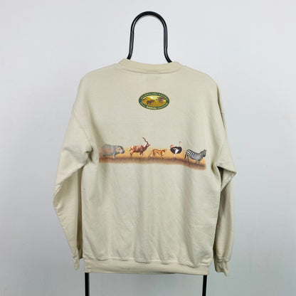 Retro Disney Safari Sweatshirt Brown Large