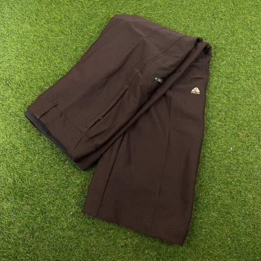 00s Nike ACG Cargo Trousers Joggers Brown Small