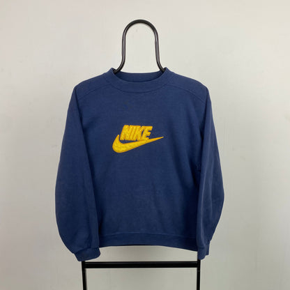 90s Nike Sweatshirt Blue Small