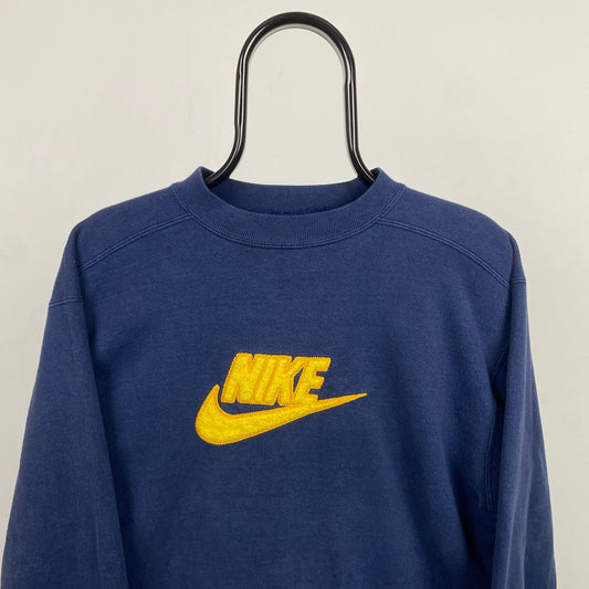 90s Nike Sweatshirt Blue Small