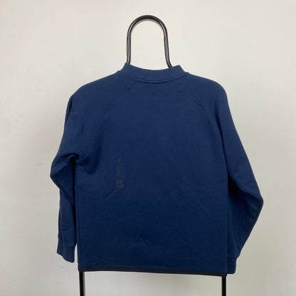 00s Nike Script Sweatshirt Blue XS