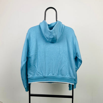 90s Nike Zip Hoodie Blue Large
