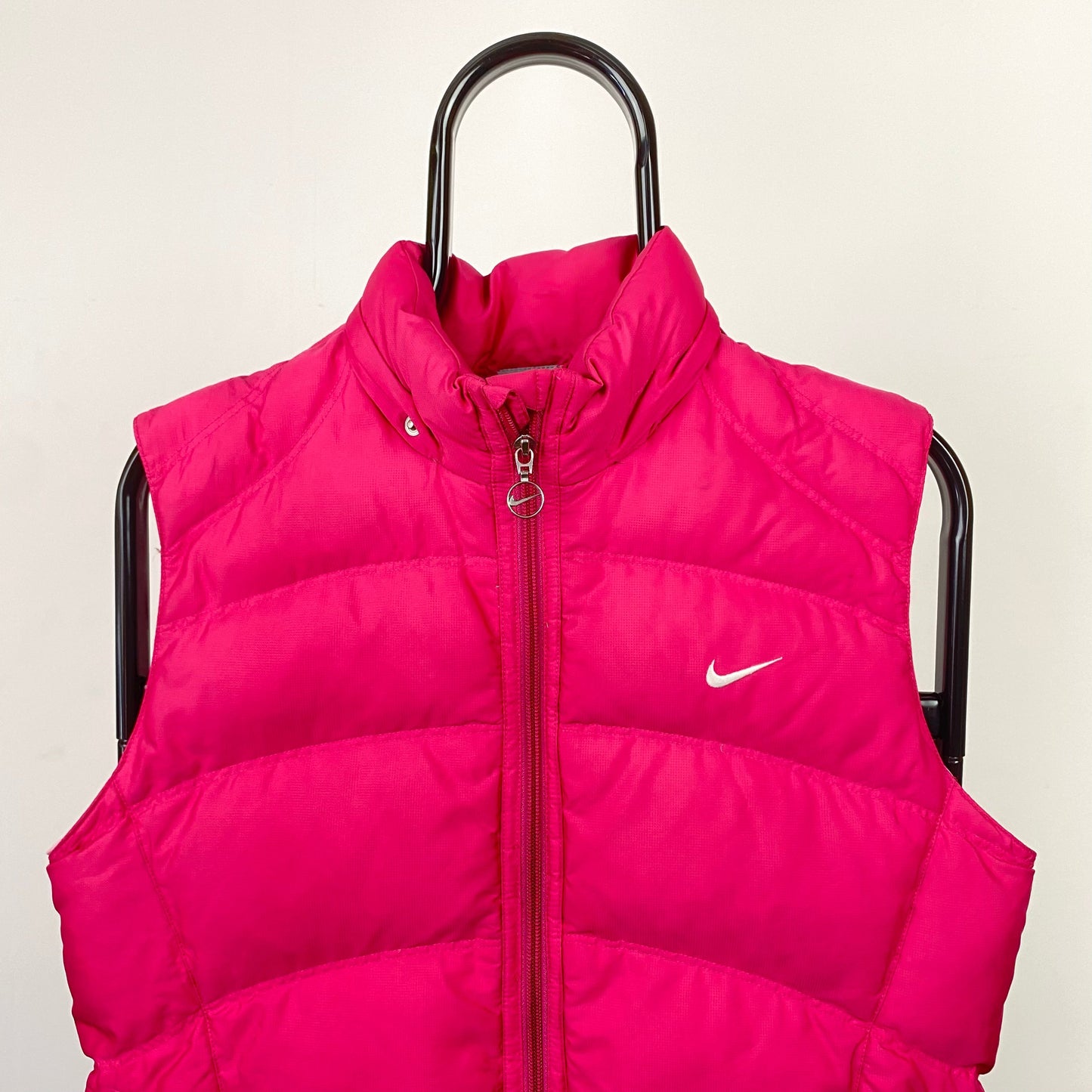 00s Nike Puffer Gilet Jacket Pink XS