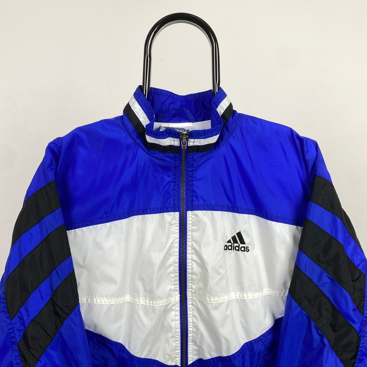 90s Adidas Windbreaker Jacket Blue XL