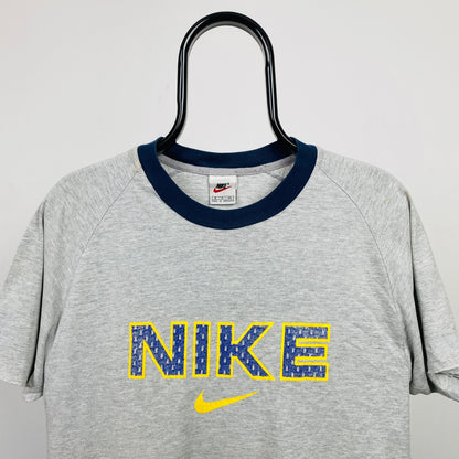 90s Nike Cropped T-Shirt Grey Small