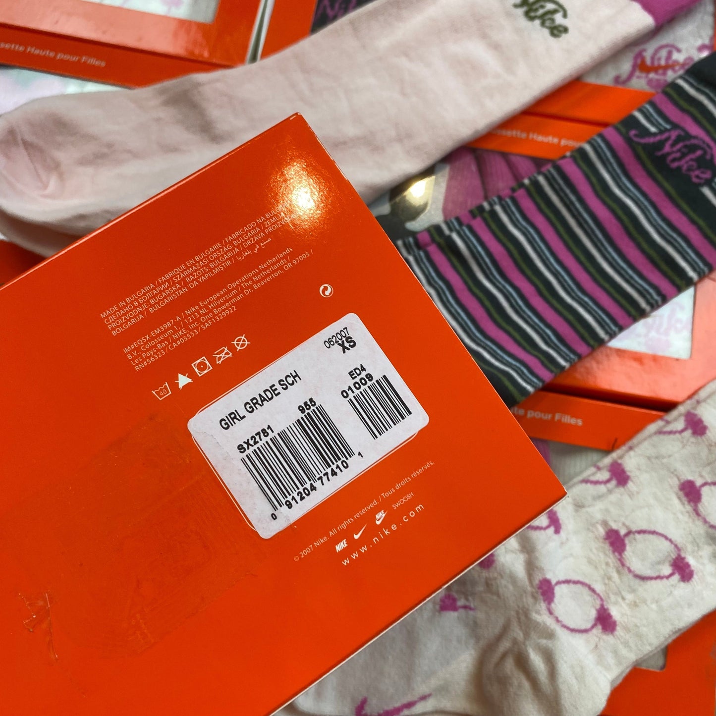 Vintage Nike Knee Socks 3 Pack UK12-2