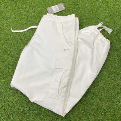 00s Nike Parachute Cargo Joggers White XS