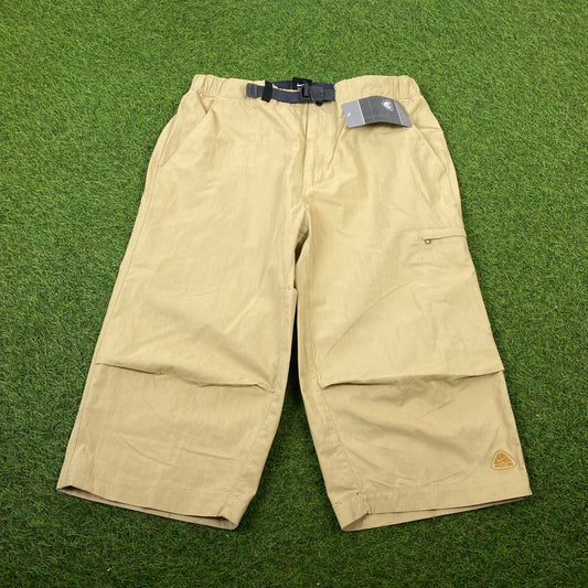 90s Nike ACG Belted Cargo Shorts Brown Large