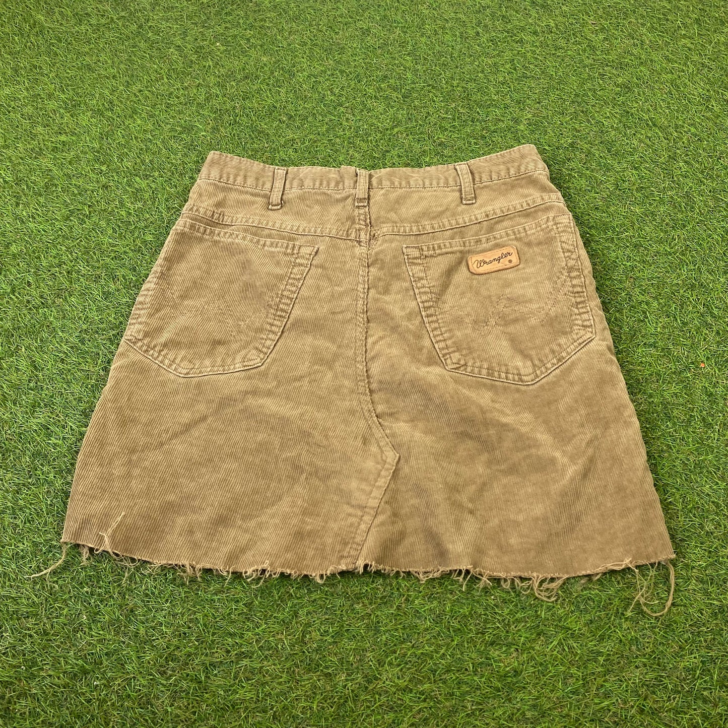 Retro Wrangler Cargo Skirt Brown Medium UK8/10