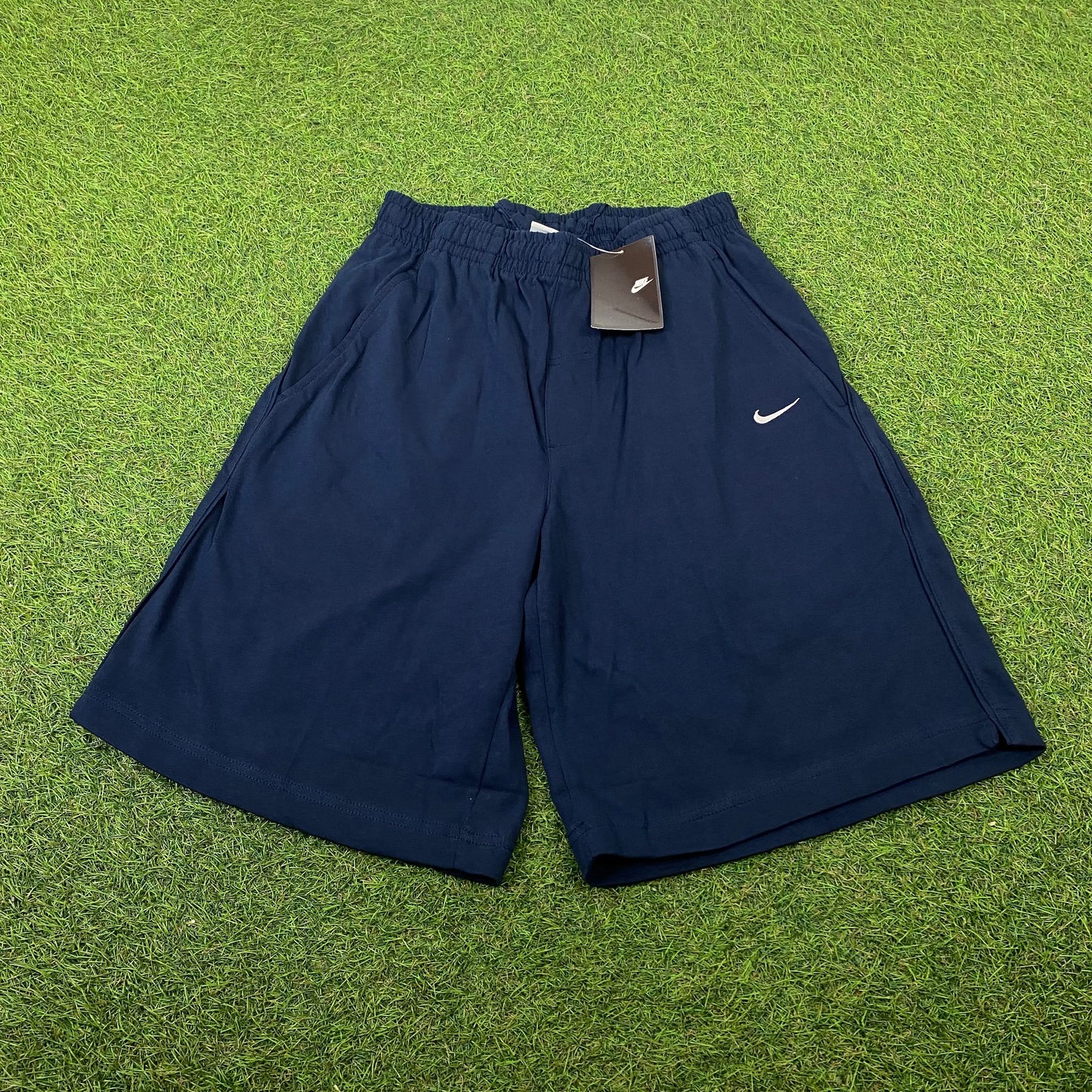 90s Nike Cotton Shorts Blue Small