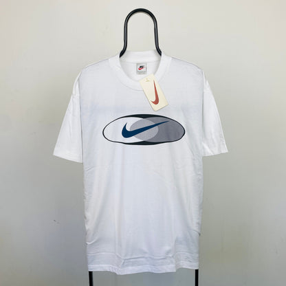 90s Nike Swoosh T-Shirt White Large