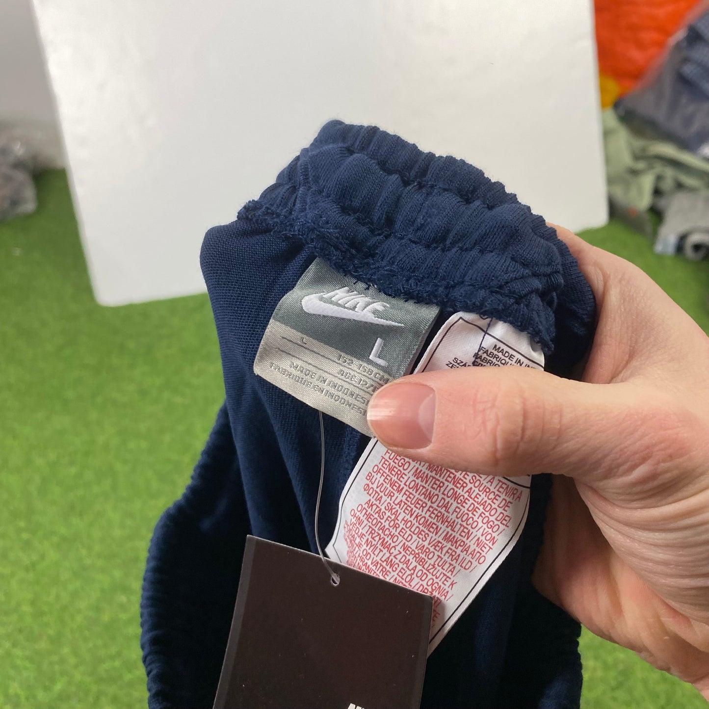 90s Nike Cotton Shorts Blue Small
