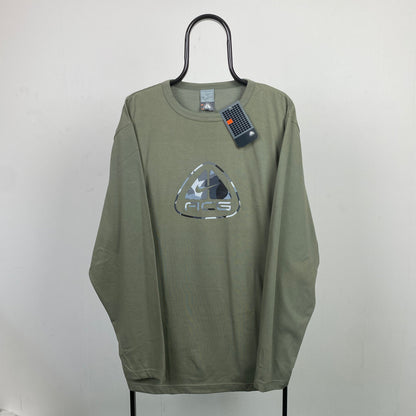 00s Nike ACG Long Sleeve T-Shirt Green XL