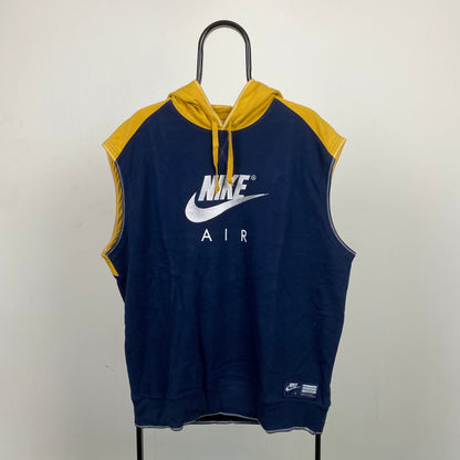 00s Nike Air Fleece Hoodie Blue XL