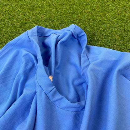 Retro Cotton Skirt Skort Blue Medium UK8/10