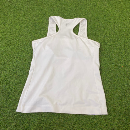 Vintage Puma Womens Gym Top T-Shirt White Medium