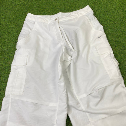 00s Nike Parachute Cargo Joggers White Small