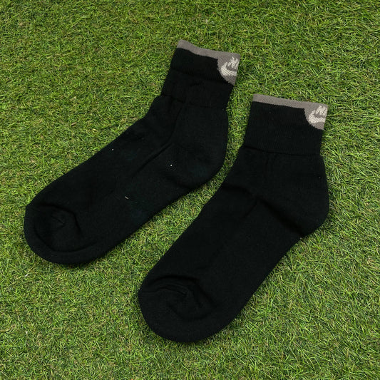 Vintage Nike Reveal Socks Black UK6-12
