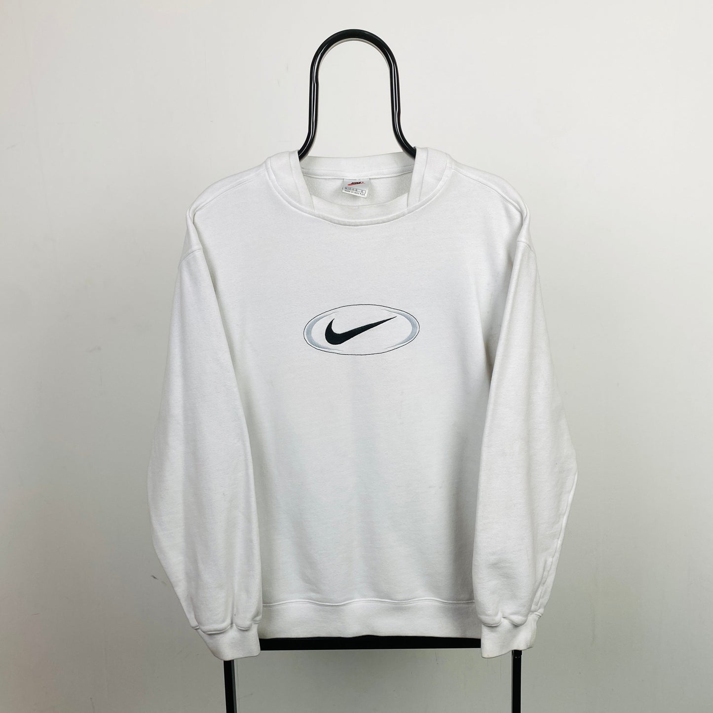 90s Nike Sweatshirt White Large