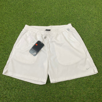 00s Nike Court Tennis Shorts White Small