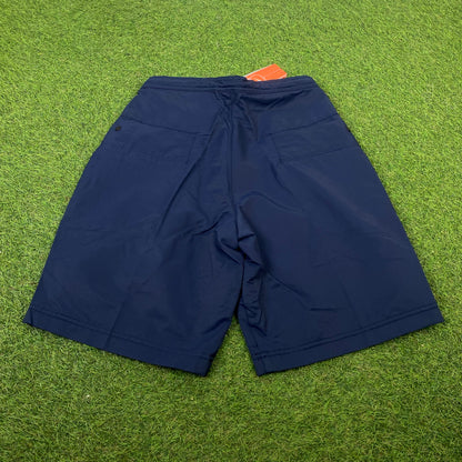 90s Nike Adjustable Shorts Blue Small