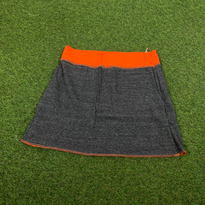 90s Nike Reversible Skirt Orange Grey Medium