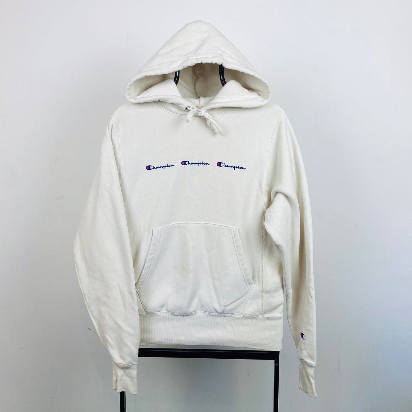 Retro Champion Hoodie Light Brown XS