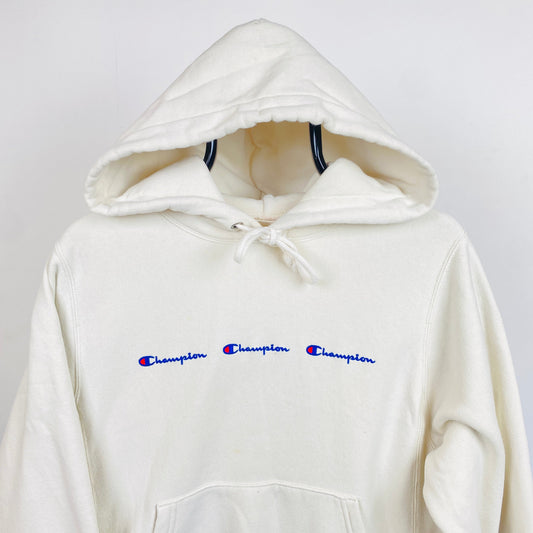 Retro Champion Hoodie Light Brown XS